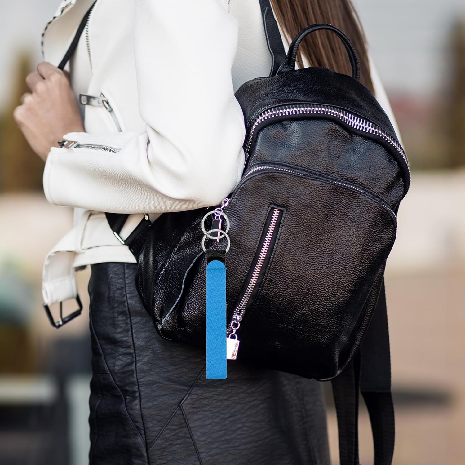 40 Pcs Wristlet Strap Keychain, Lanyard Hand Keychain, Wrist Phone Lanyards Bulk for Women Men, Key Chain Holder with Key Rings for Car Keys Wallet Bag Holder, 10 Colors