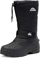 Botas de neve masculinas isoladas impermeáveis para inverno
