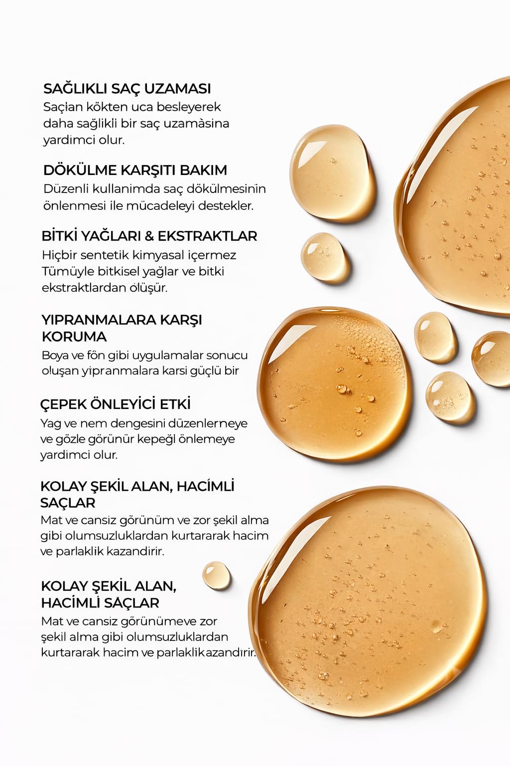 HC Care Complex Bitkisel Saç Bakım Yağı 200 ml – Pflanzenbasiertes Haarpflegeöl & Pflegekomplex, Saç Serumu ve Yağı, Für alle Haartypen, 200 ML Büyük Boy