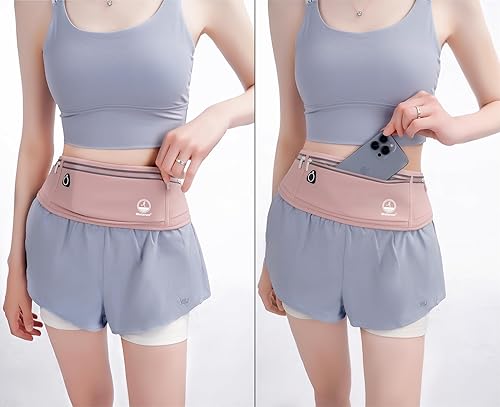 Miniatura 6 de Cangurera para cinturón para correr, soporte delgado para teléfono para correr, riñonera, cinturón para corredores, cinturón de dinero para