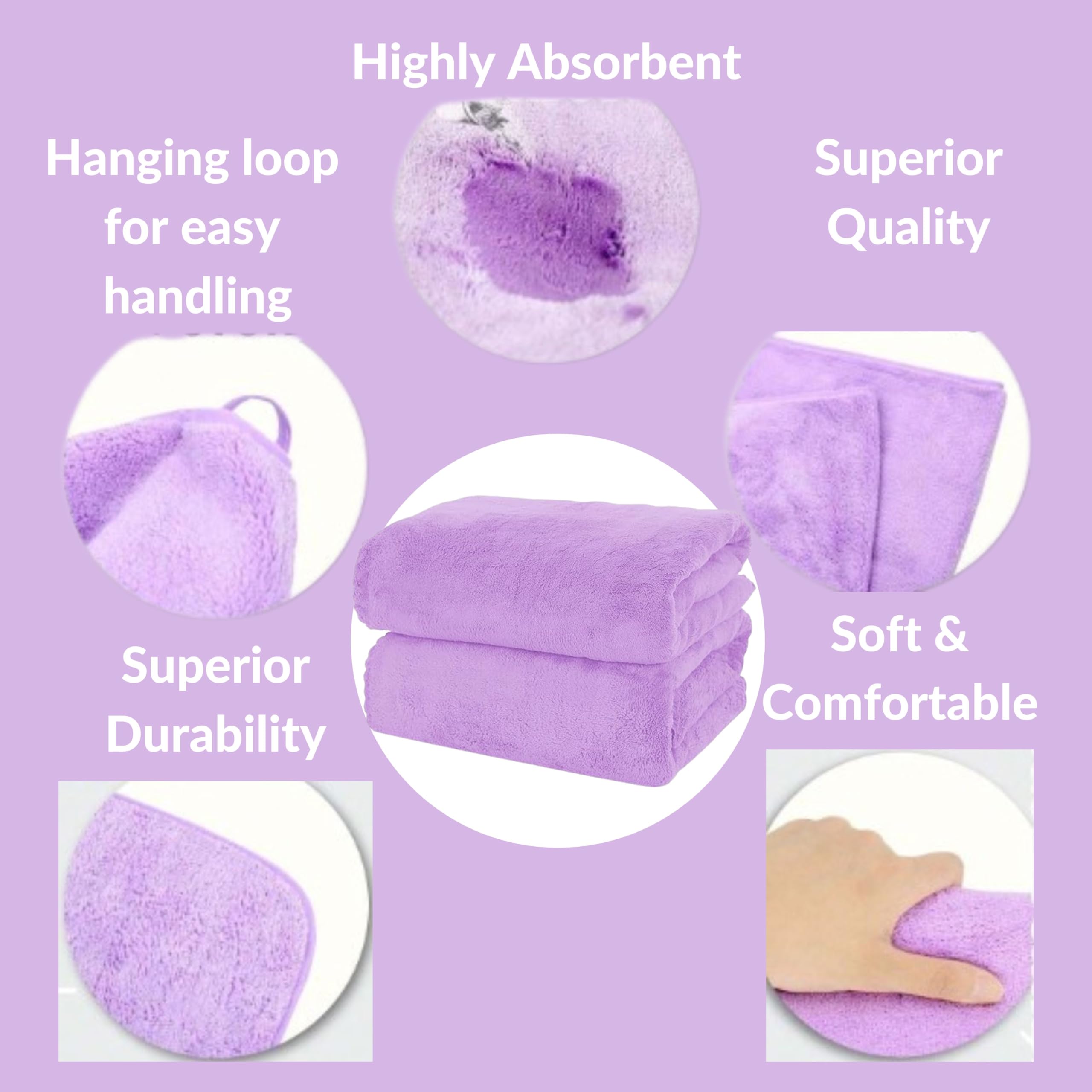 MAXOSHINE Microfiber Bath Towels - Super Soft & Quick Dry -3 MAXOSHINE Microfiber Bath Towels - Super Soft & Quick Dry -3