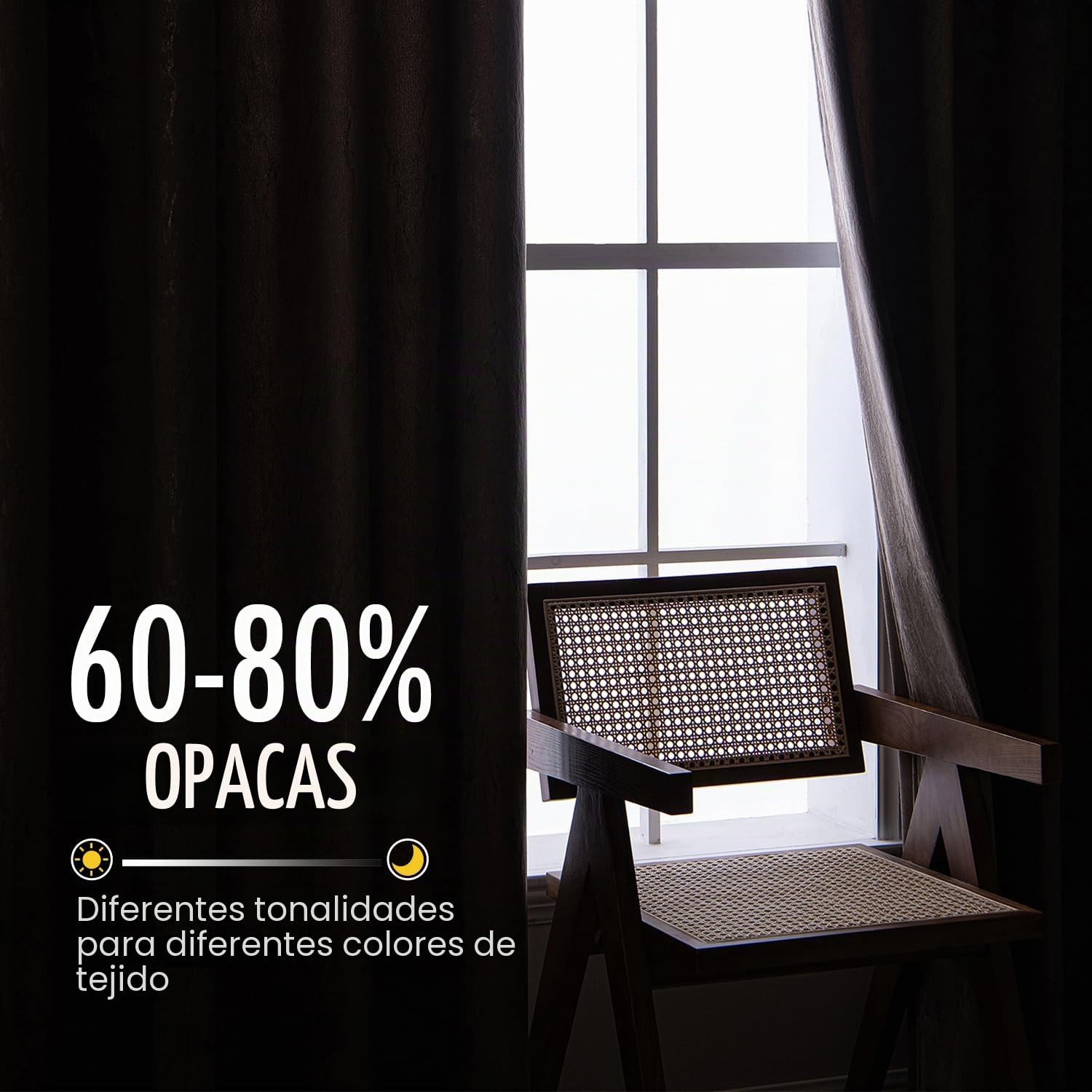 MIULEE 2 Piezas Cortina Terciopelo para Ventana Cortina Elegante con Ollaos Anti-Ruido para Salón Habitación Dormitorio Oficina 140 x 245 cm Beige