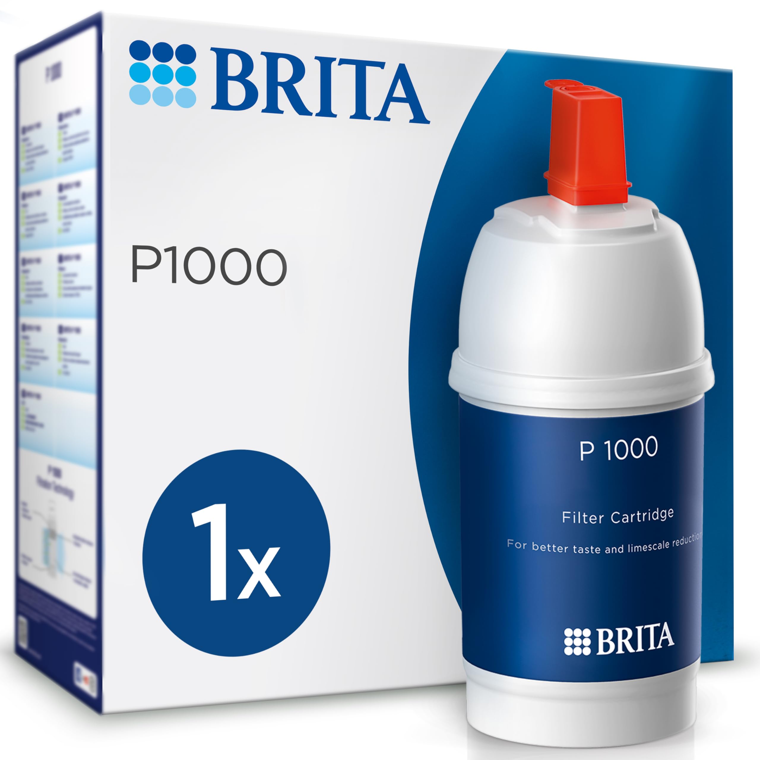 Brita Filtro acqua rubinetto  P1000 per mypure P1, 1200 l / 12 mesi (confezione da 1) - riduce calcare, metalli, cloro e impurità un gusto migliore proteggere gli elettrodomestici