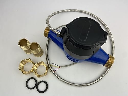 Miniatura 17 de DAE MJ-100 Medidor de agua potable sin plomo NSF61 de 1 pulgada, salida de pulso + acoplamientos, galones