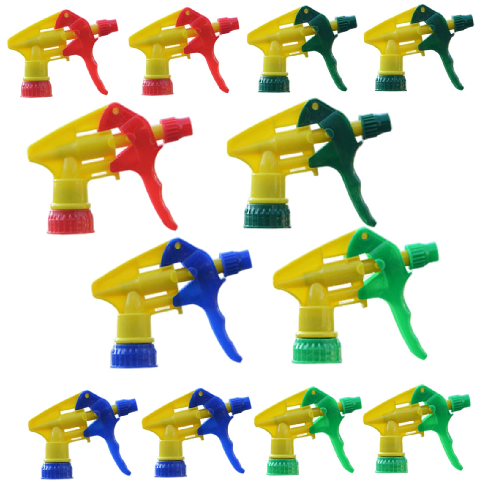 AwnsIMfreien 12Pcs Spray Bottle Nozzle Replacement, Trigger Spray Bottle Tops Replacement, Anti-Clog Leak-Proof Sprayer Heads for Plastic & Glass Watering Can, Nozzle