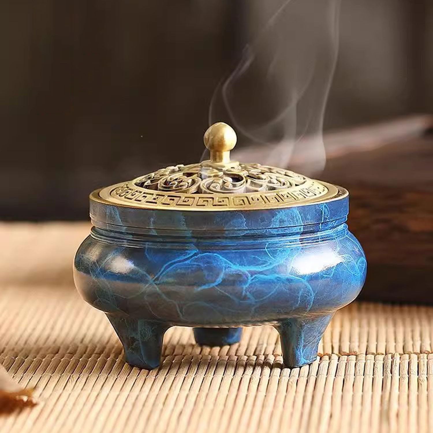 夢工房】瑞峰 作 銀製 鴛鴦 香炉 香合 共箱 計387g 銀95.99％ BC-412 