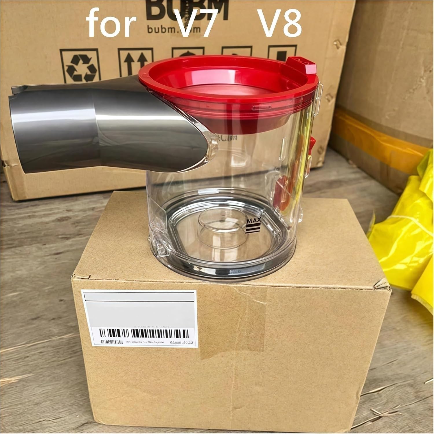 Handheld Vacuum Cleaner Dust Cup Compatible with Dyson V7 V8 Replacement Dust Bin Accessories, Upgraded Reliable Garbage Bin