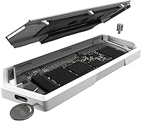 Vista 9 de ASUS ROG Strix Arion White M.2 NVMe SSD, carcasa USB 3.2 Gen 2x1 tipo C (10Gbps), doble USB-C a C y USB-C a A, sin destornillador, almohadillas