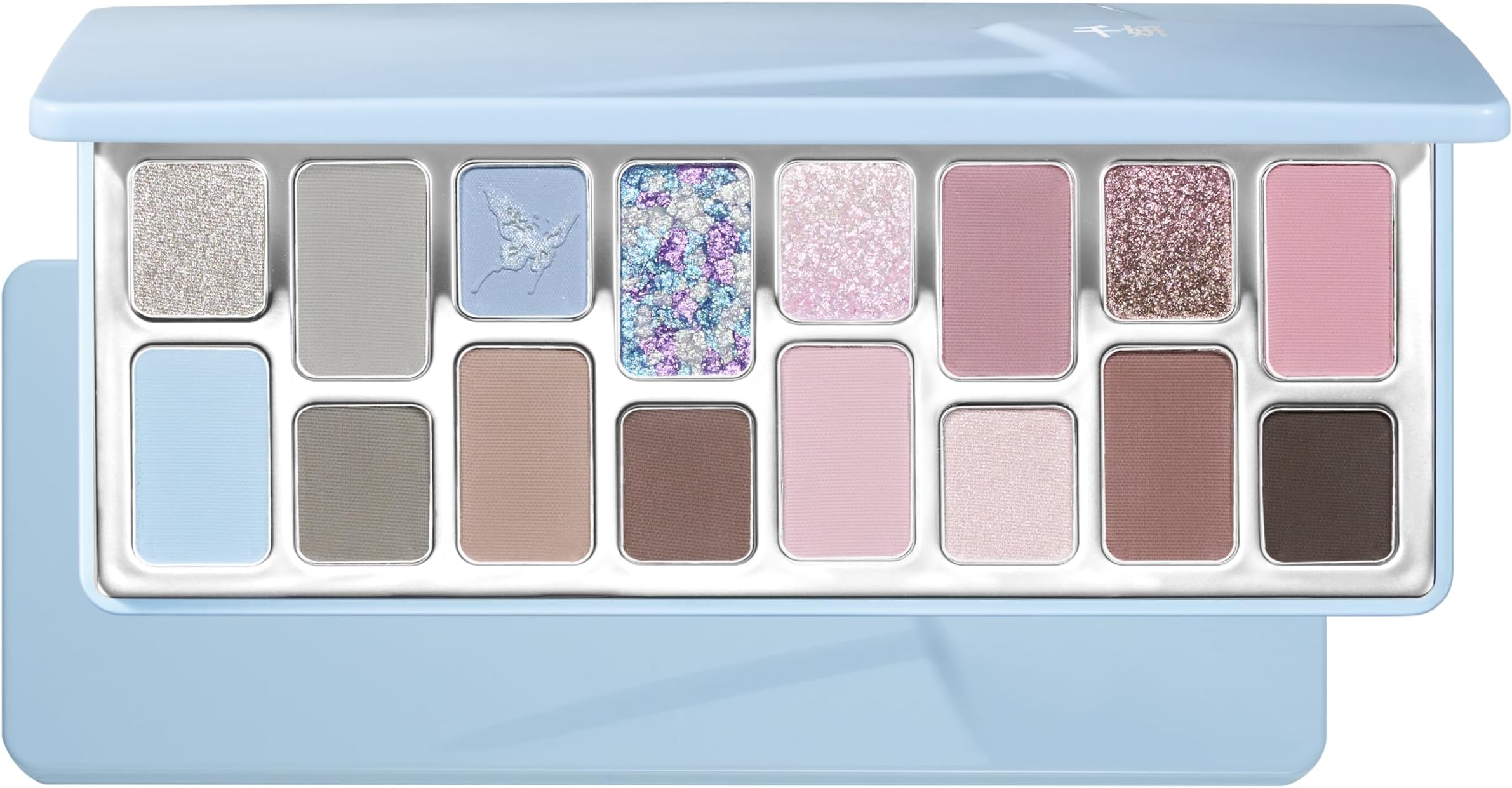 16-Color Pastel Eyeshadow Palette – Romantic Pinks, Dreamy Blues & Glitter Shimmers | Highly Pigmented, Long-Lasting Neutral & Glam Eye Makeup （#16 Dreamcatcher）