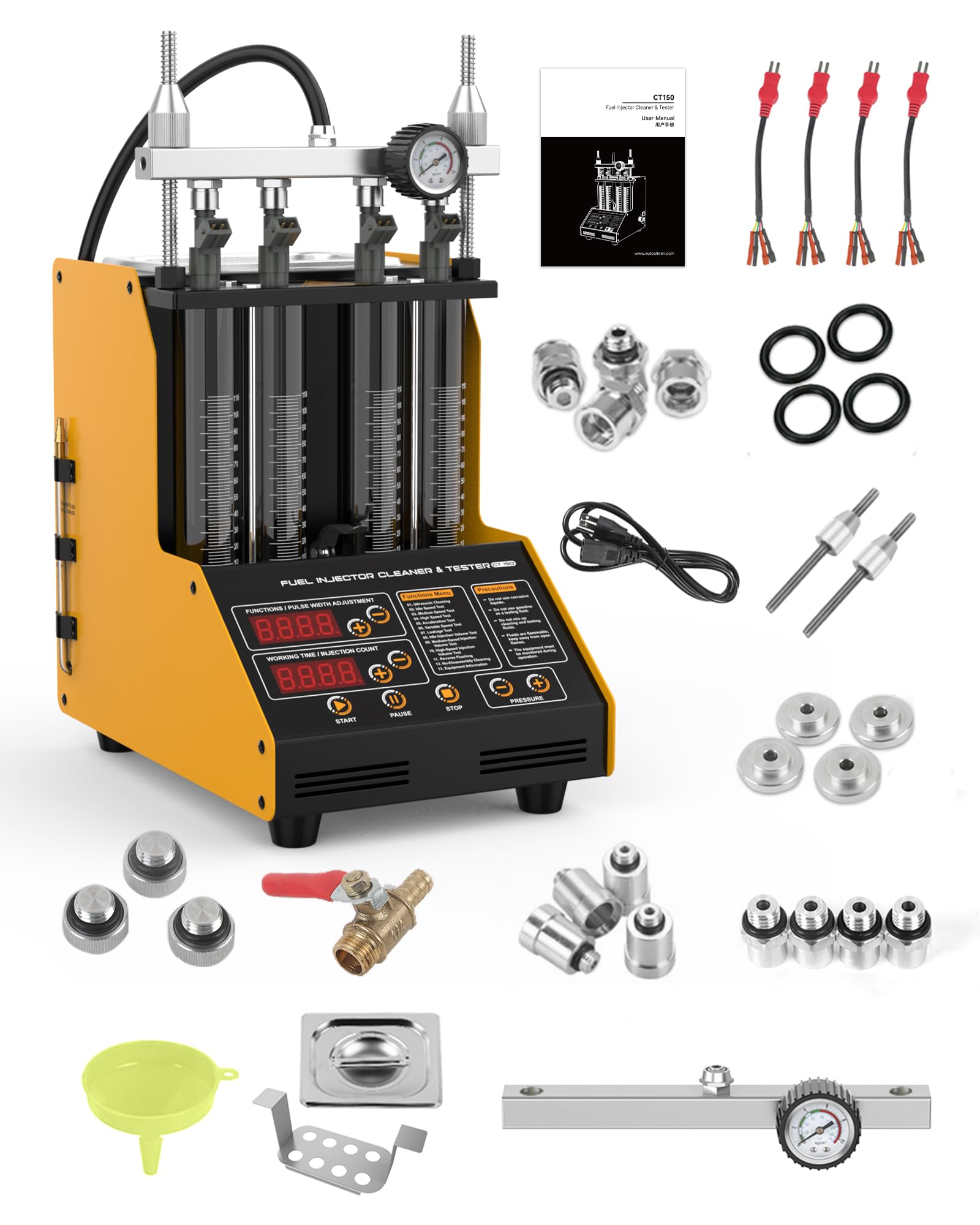 CT150 4-Cylinder Fuel Injector Cleaning Machine &amp; Tester