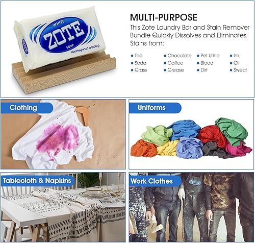 Miniatura 6 de Paquete de detergente y jabonera Zote una adición conveniente y elegante a cualquier cuarto de lavado. Zote combinado con una jabonera Chapel House.