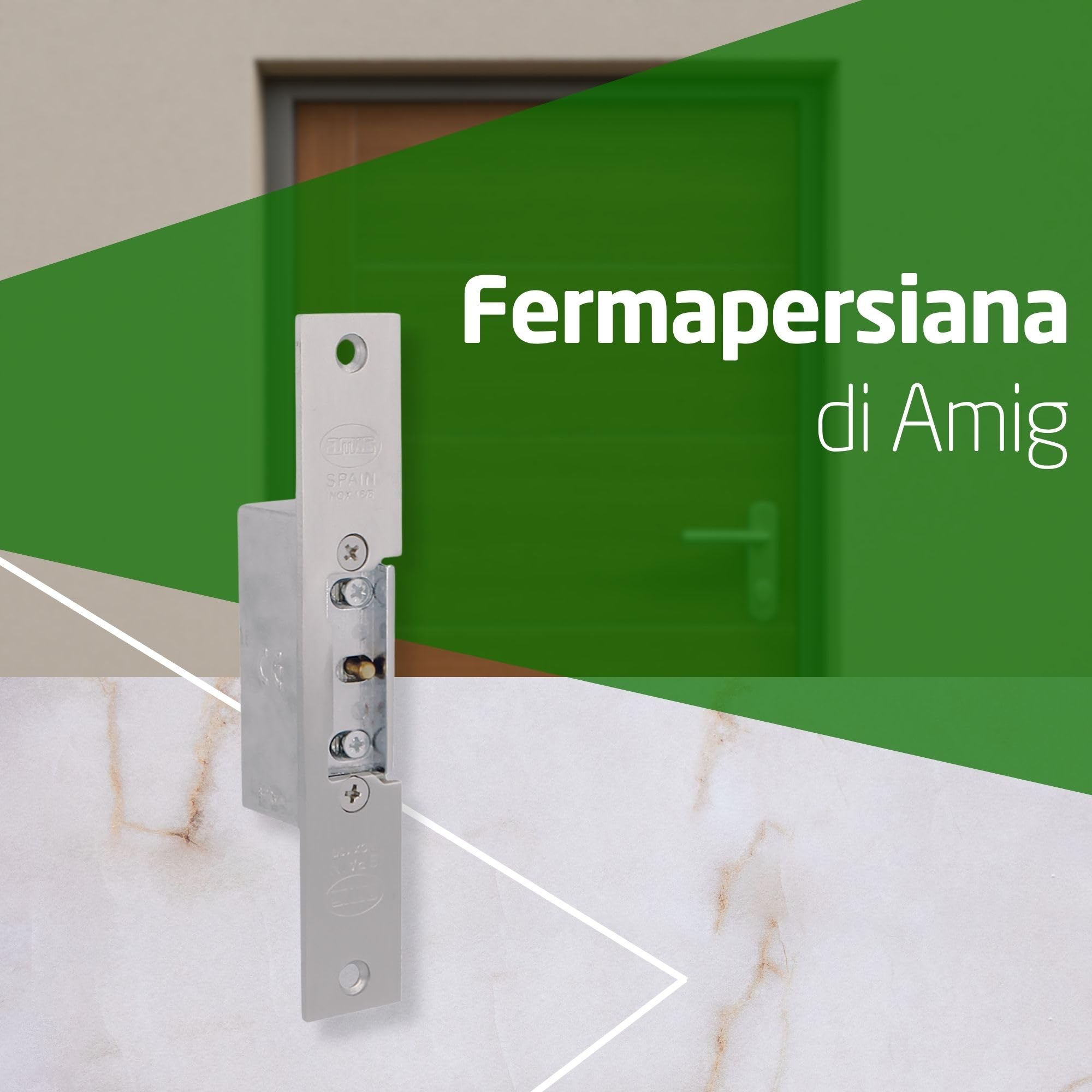 Amig - Apriporta Elettrico Mod.10 - Incontro Elettrico con Bobina Inclusa per Portoni, Negozi e Uffici - Apertura Remota e Controllo Accessi - 150 x 25 x 3 mm, 1,1 A, 8-12 V AC - Acciaio Inox 18/8