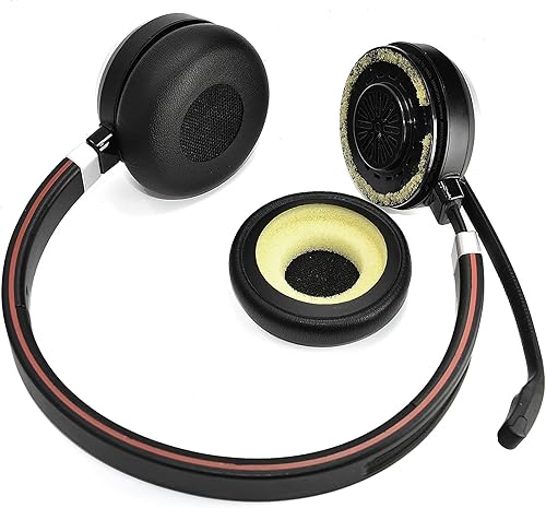Miniatura 6 de Almohadillas de repuesto para auriculares Jabra Evolve 20 20se 30 30 II 40 65 65+ auriculares, piezas de repuesto para auriculares (2 pares)