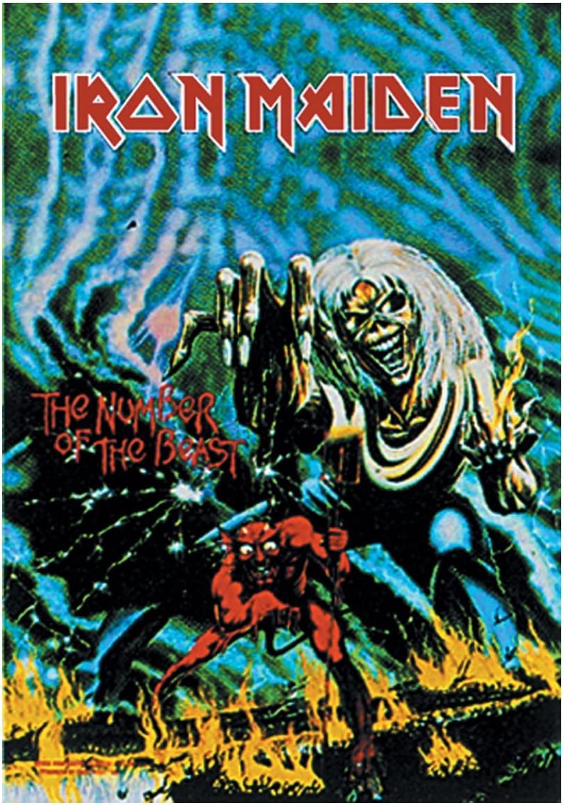 Poster Iron Maiden The Number Of The Beast Flag