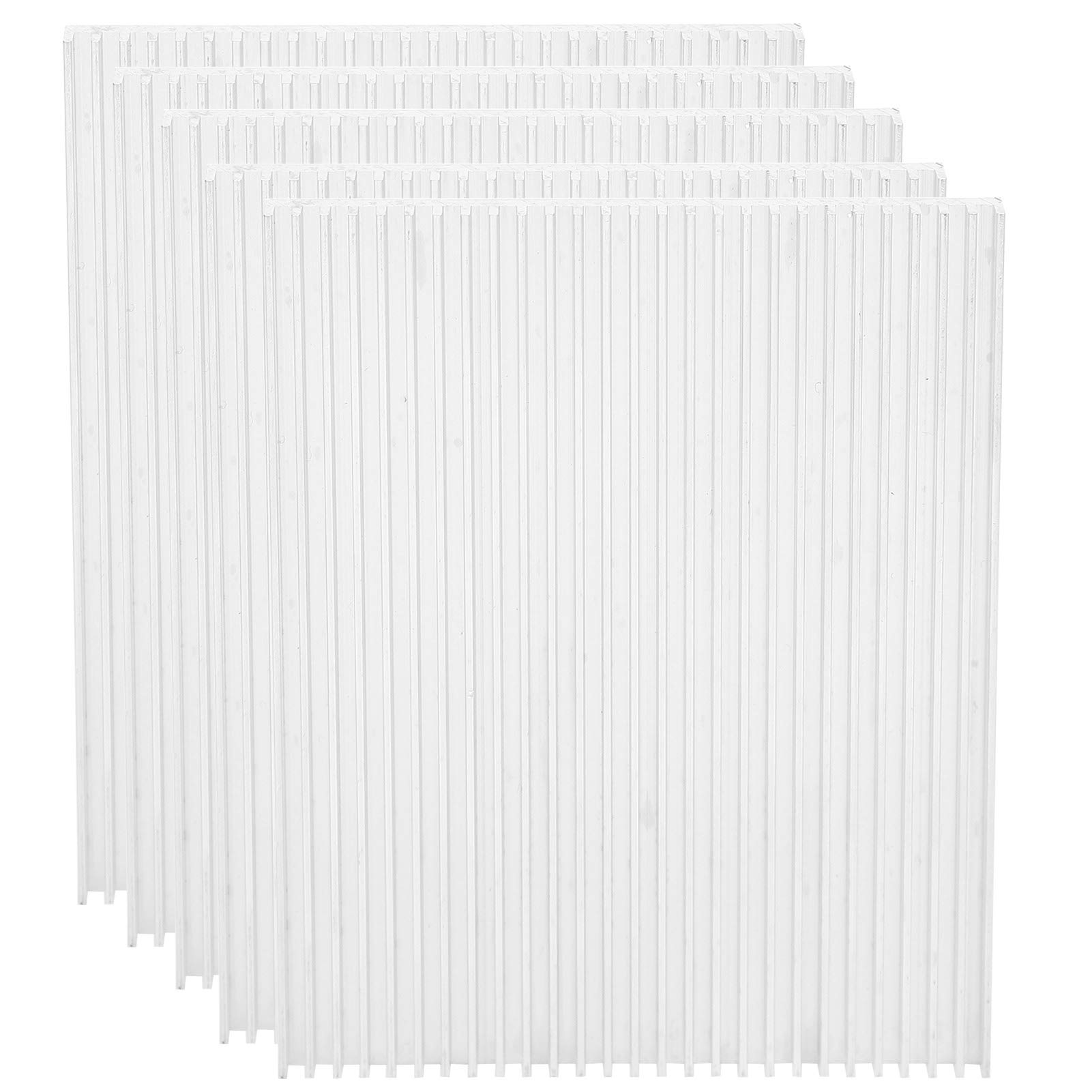 5 pièces radiateur refroidisseur ailette de refroidissement CPU Ultra-mince en aluminium refroidissement dissipant la chaleur pièces 100 x 80 x 7 MM