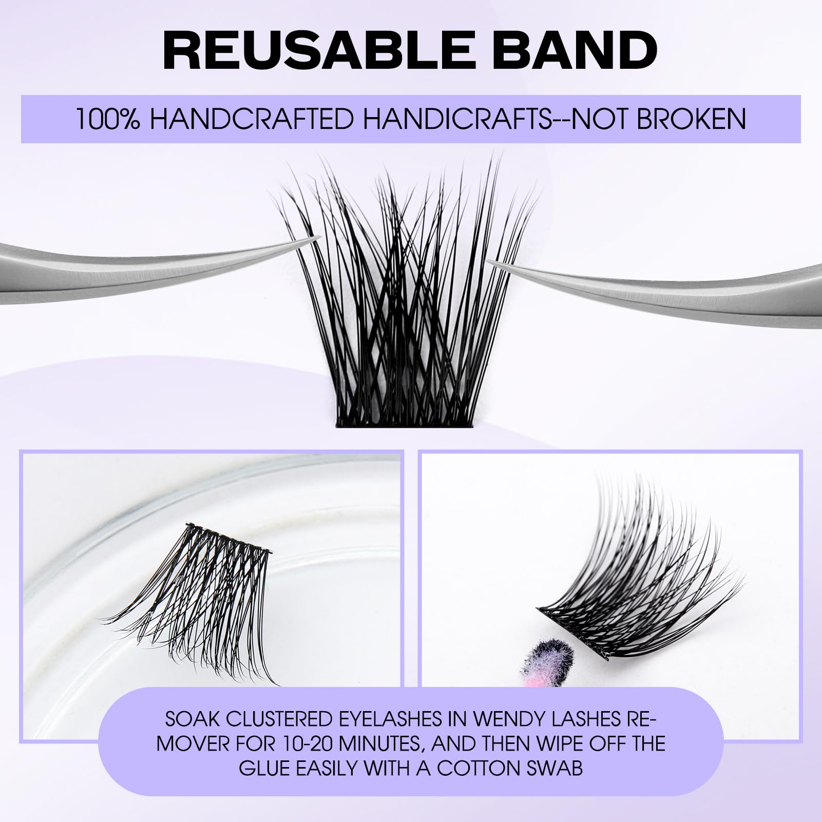 Ciuffetti Ciglia Finte D Curl 0.07mm Cluster Lashes FD18+B Mix 12-16mm DIY Extension Ciglia Ciuffetti Ciglia Finte Individual Cluster Lashes Naturale Ciuffetti Volume Russo(FD18+B-D-MIX12-16)