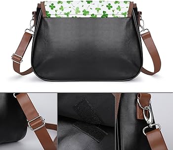 Amazon.co.jp: ショルダーバッグ 四つ葉のクローバー レザー 斜めがけ