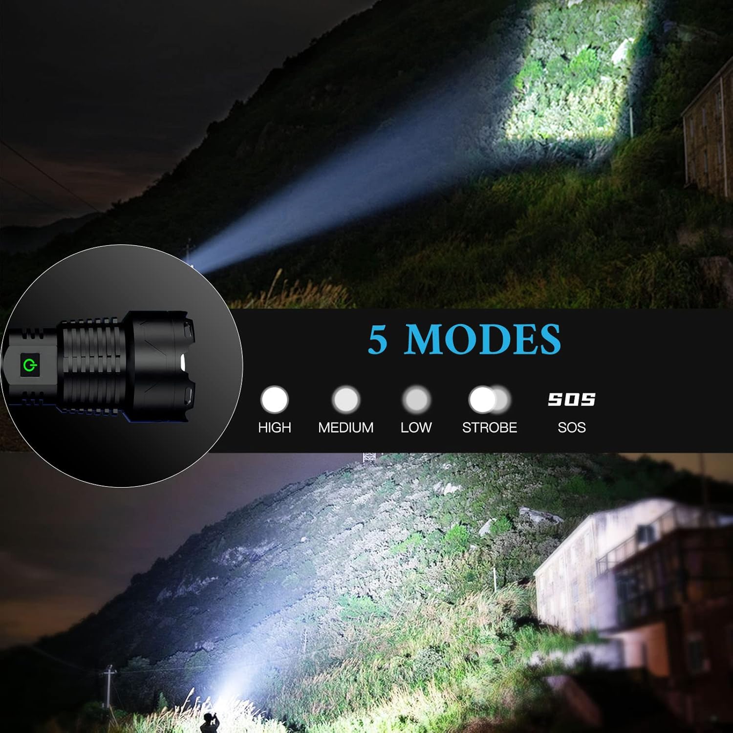BERCOL Flashlight 5 Lighting Modes