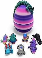 Vista 12 de Paquete de 10 minianimales misteriosos, figuras articuladas impresas en 3D, diseños únicos y divertidos, incluye huevo misterioso, alivio del estrés