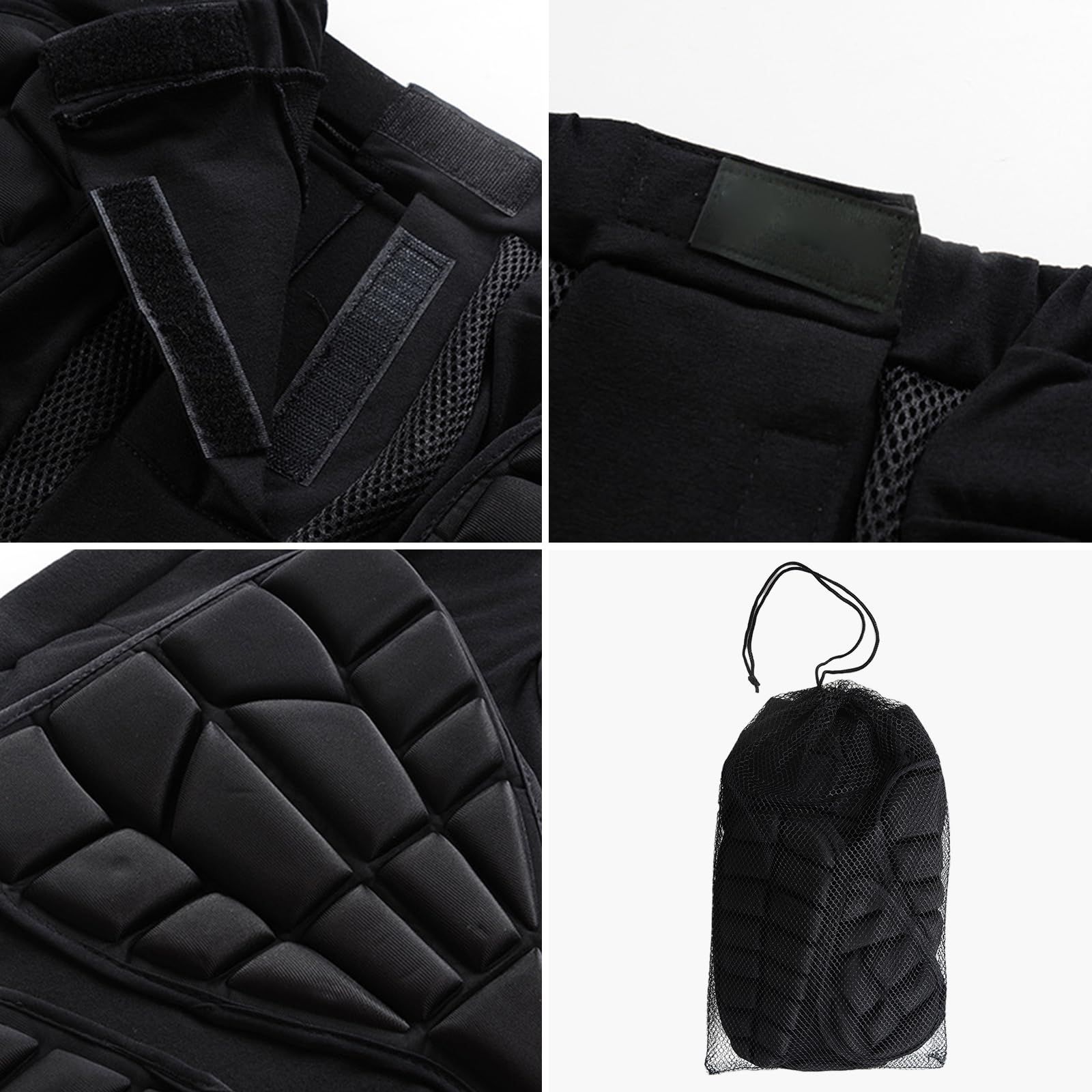 Protección 3D para cadera y glúteos, pantalones cortos, almohadilla protectora contra impactos para esquí, patinaje sobre hielo, snowboard, ciclismo, protección 3D, pantalones cortos acolchados