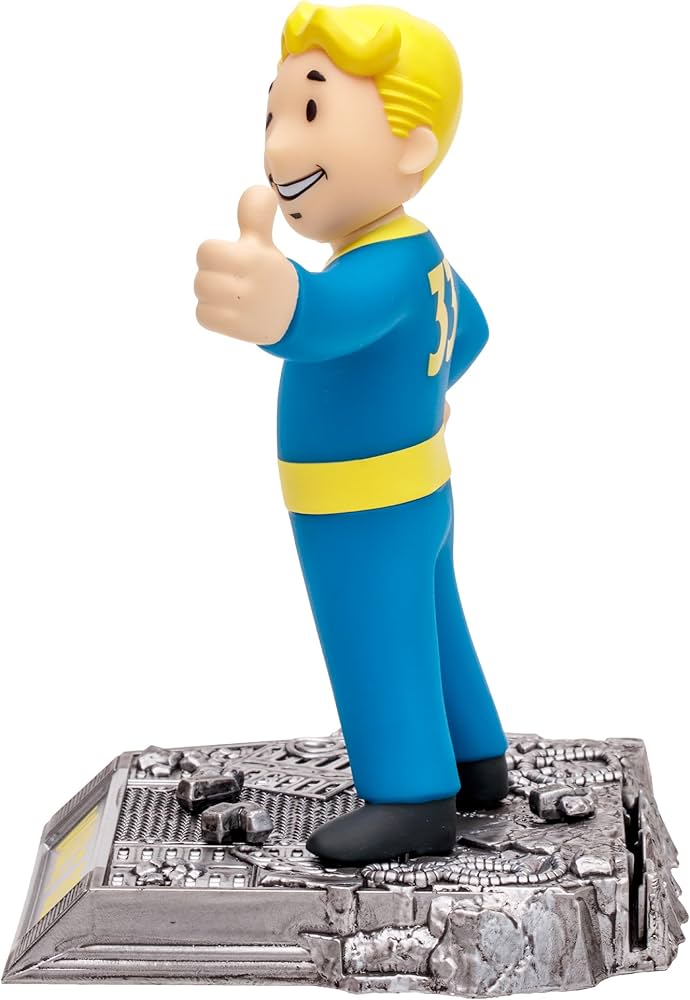 McFARANE TOYS Fallout VAULT BOY フィギュア Vault Boy(Gold Label) - Fallout ™ (Movie Maniacs) 6in Posed Figure