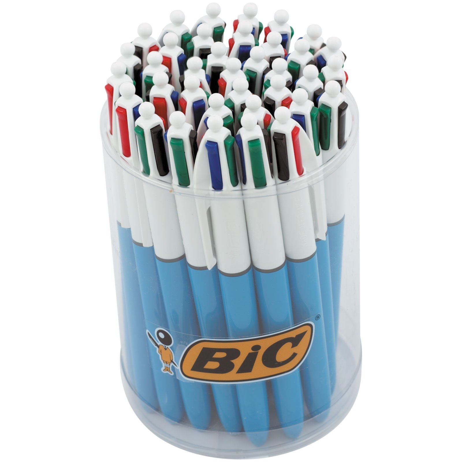 Bic Bolígrafo de punta media (4 colores, 1,0 mm), 36 unidades