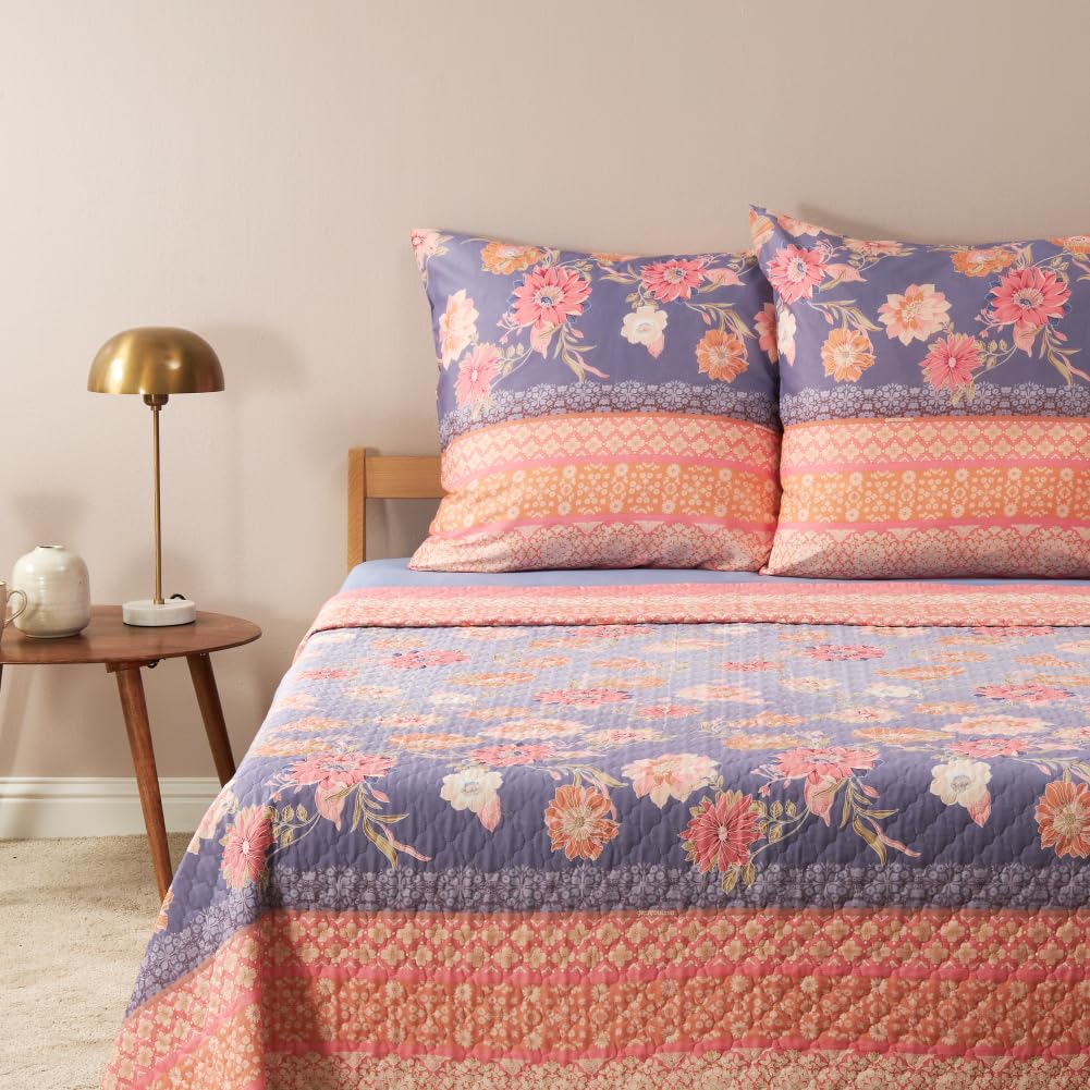 Bassetti POSILLIPO narzuta ze 100% bawełny w kolorze lawendowym L1, wymiary: 180 x 255 cm – 9328443