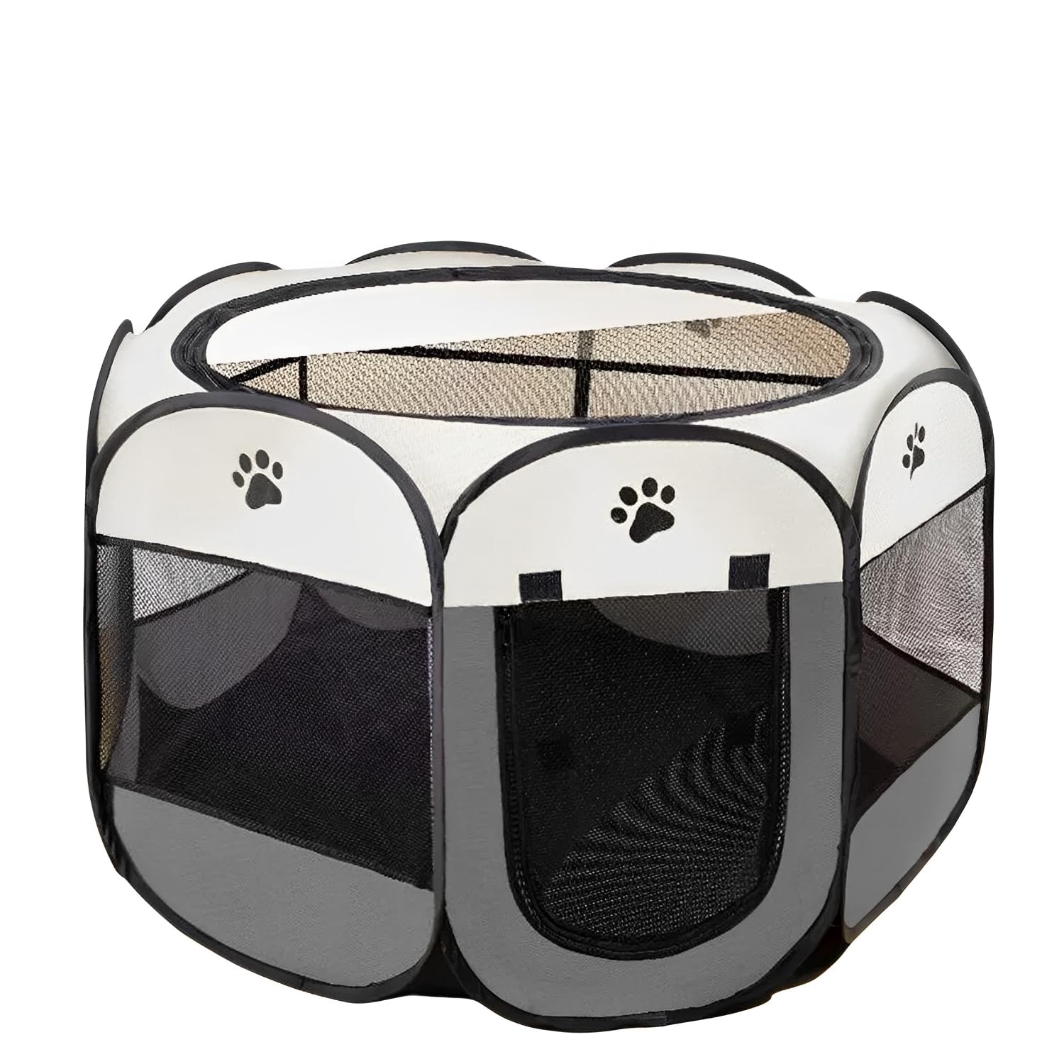 Beauenty Fabric Pet Fence,Portable Foldable Pet Fence, Suitable For Various Small Pet Games, Sleep, Indoor And Outdoor Travel Camping Use Fence Foldable Pet House