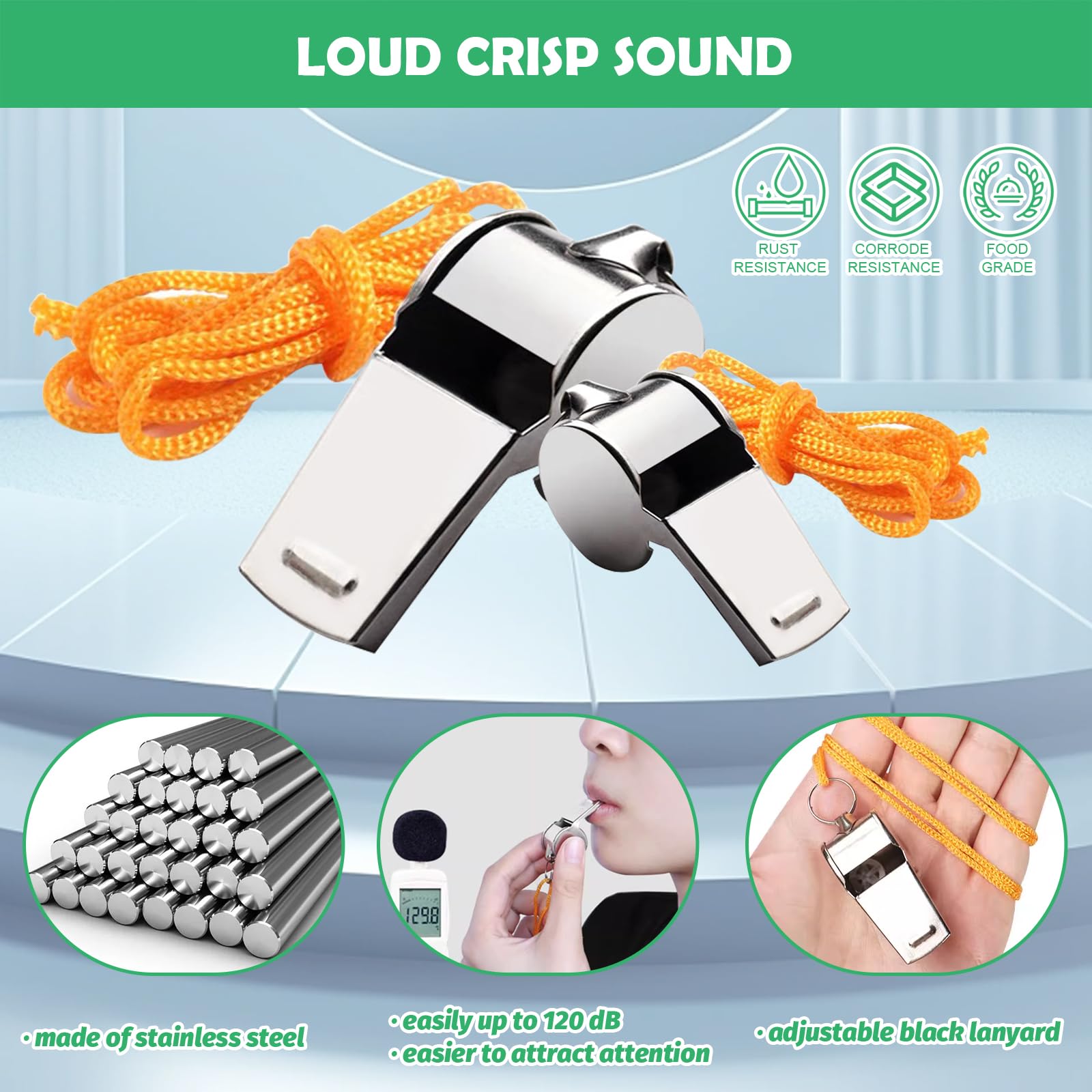 Yauhar 10Pcs Soccer Referee Kit Contain 4-Digital Portable Table Top Scoreboard Flipper, Stainless Steel Sports Whistles, Red Yellow Cards with Notebook for Football Soccer - Image 5