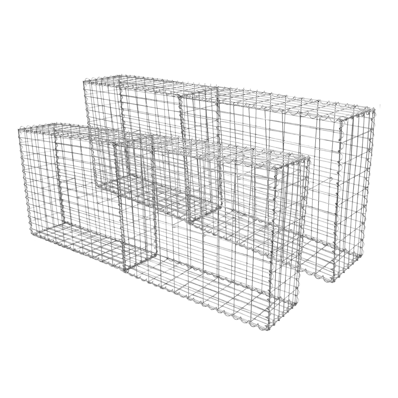 Gabion Baskets Cages Mesh Wire Galvanised Steel Outdoor Stone