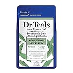Dr Teal\'s Pure Epsom Magnesium Salt Soak, Cannabis Sativa Hemp Seed Oil, 3 lb