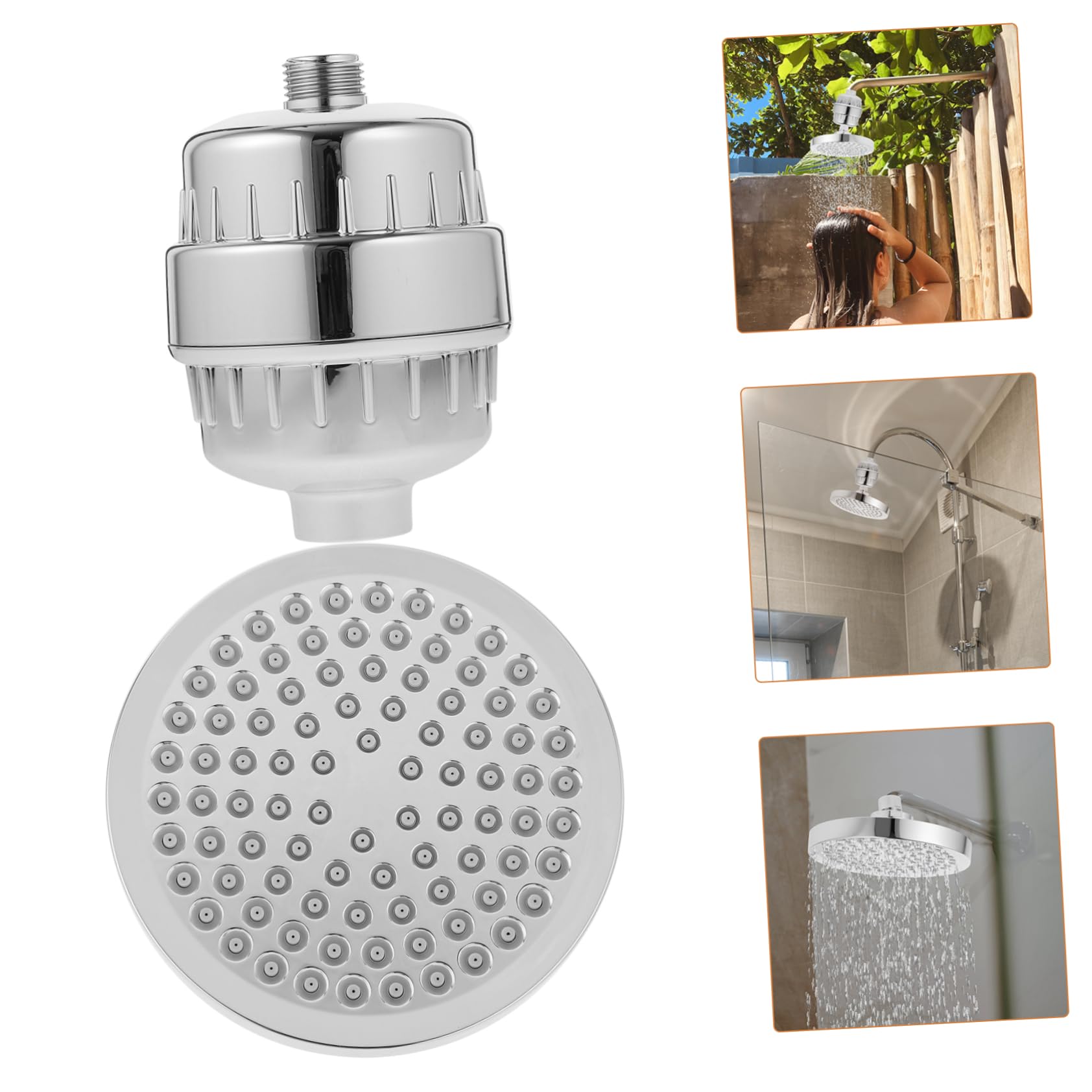 Yardenfun Filtro De Agua para Cabezal De Ducha Suavizador para Agua Dura para Baño Incluye Boquilla De Ducha