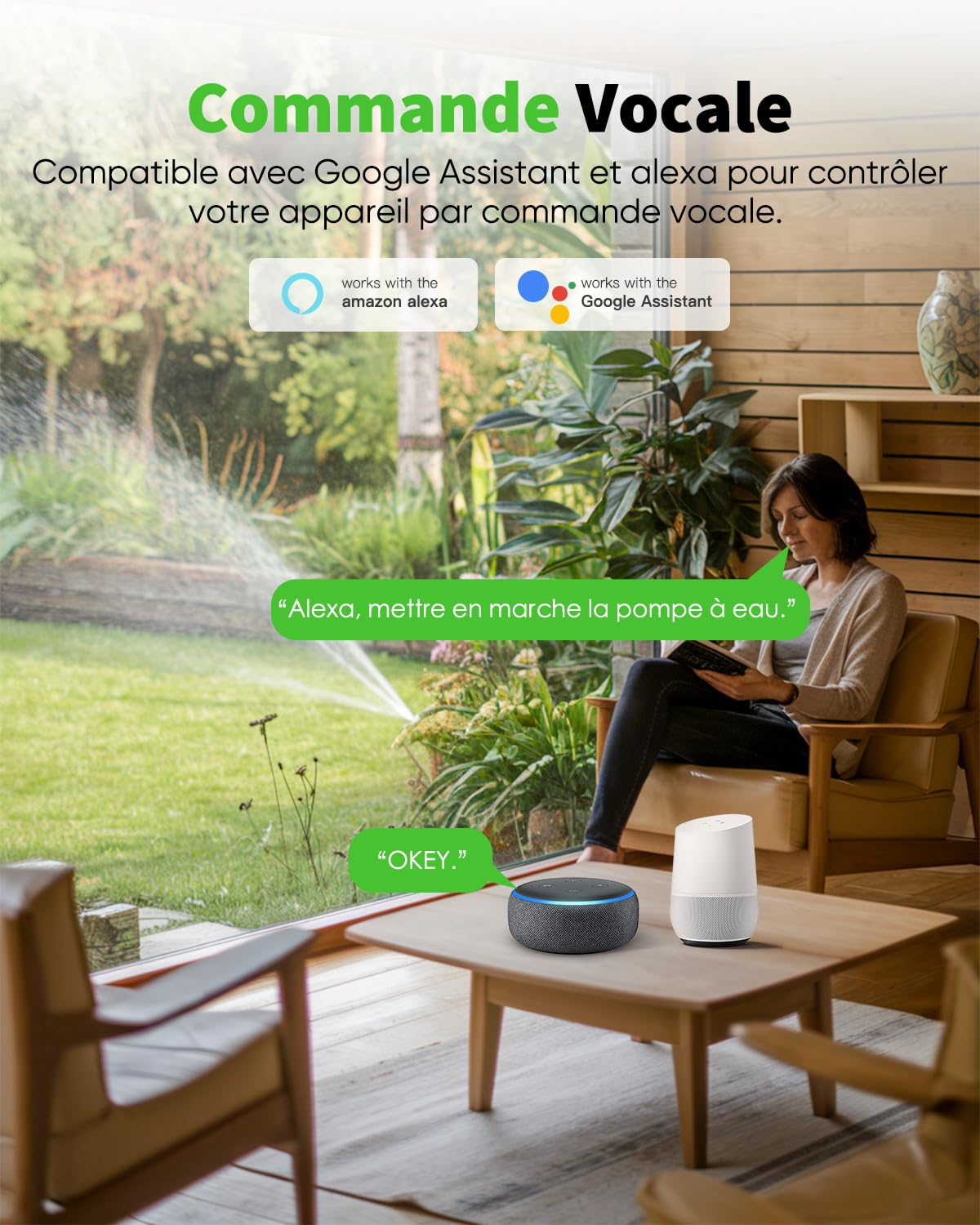GreenSun Presa collegata – Presa esterna impermeabile 16A tipo E programmatore presa elettrica collegata Alexa presa programmabile presa contatore di energia controllo APP Smart Life 2,4GHz IP44 4PCS