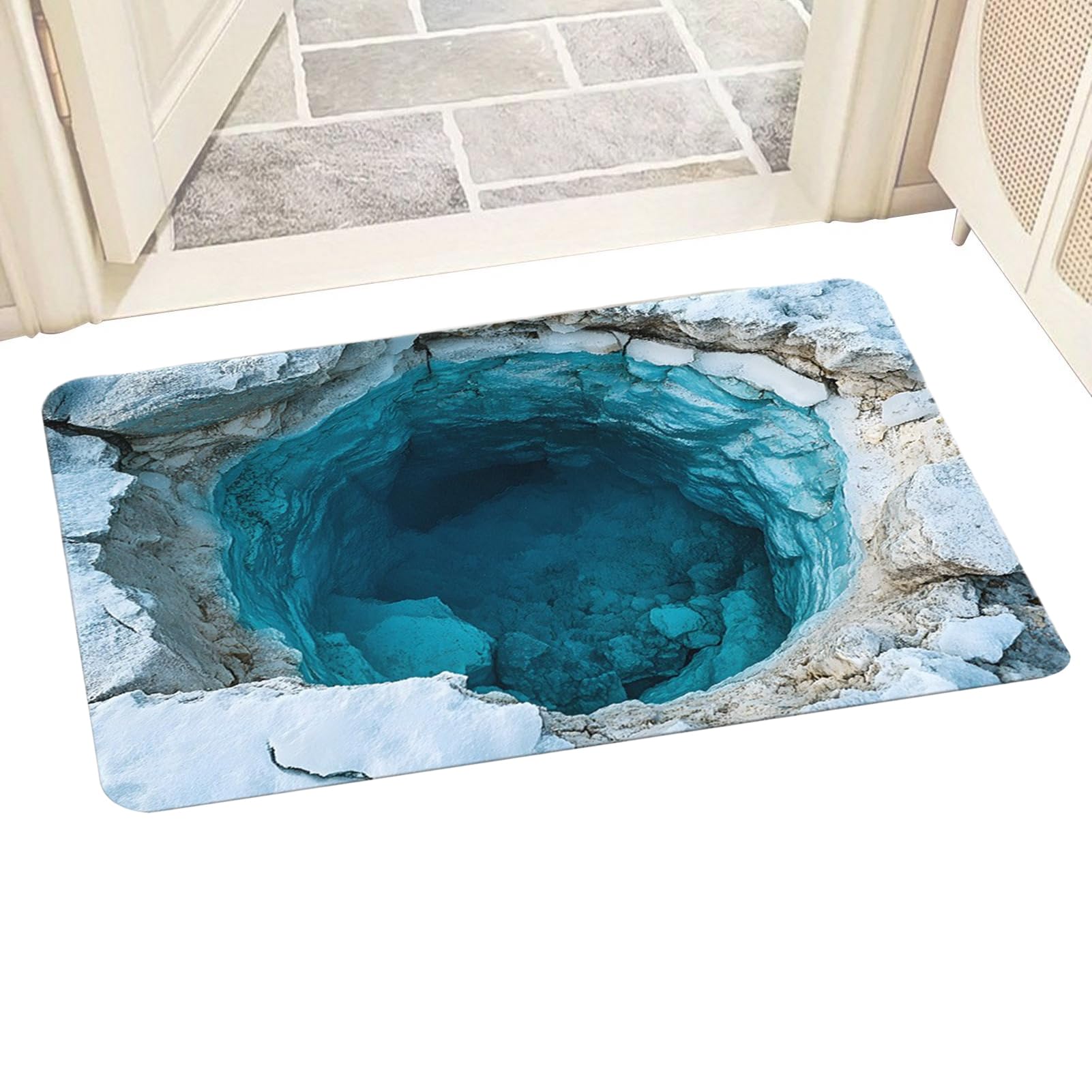Tapis séchage rapide antidérapant anti-glissade pour entrée et bureau