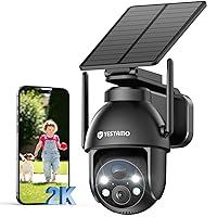 YESYAMO 2K Telecamera Wifi Esterno Senza Fili con Pannello Solare