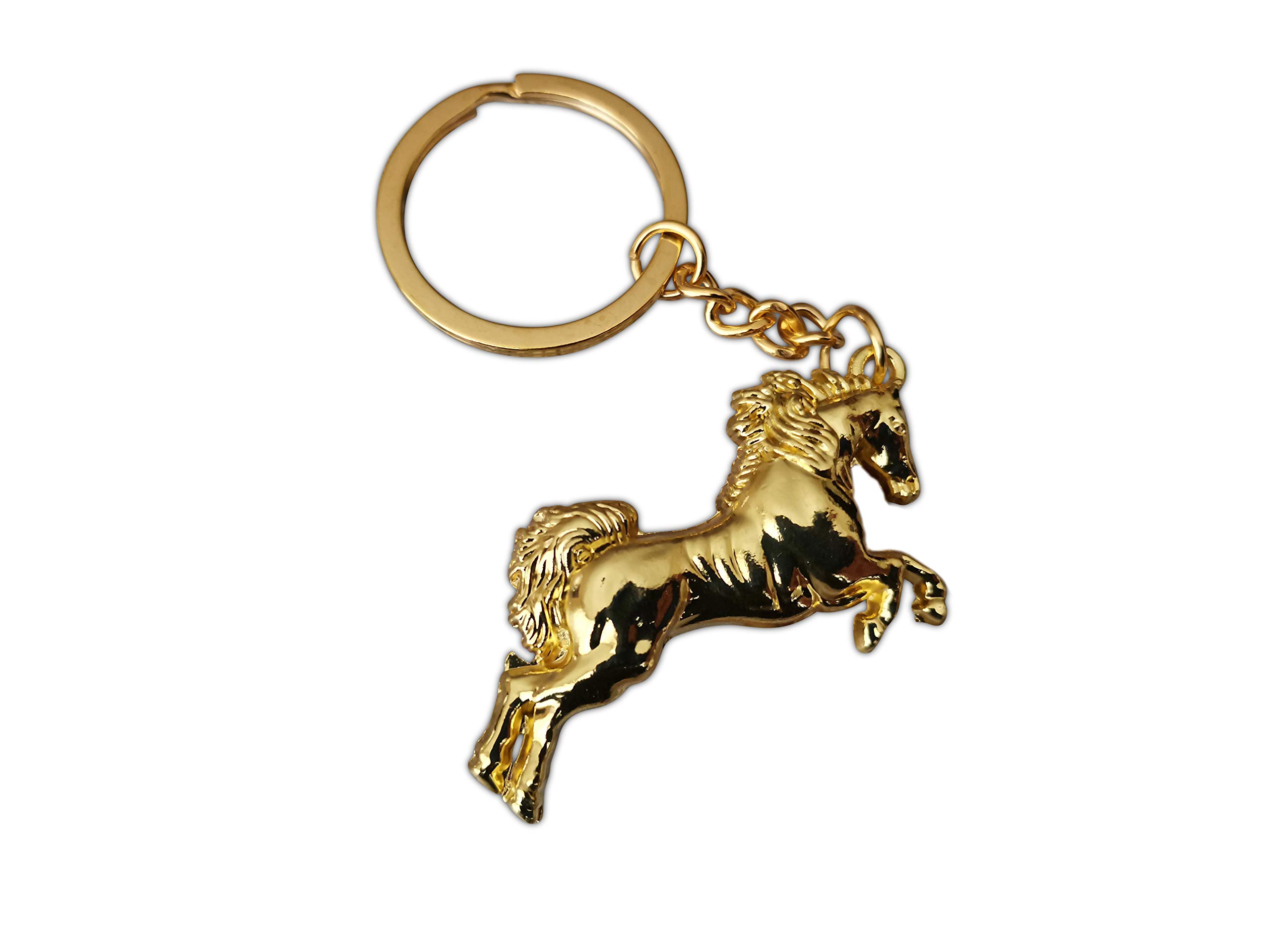 Eillwin 3D Galloping Horse Keychain, Elegant Stallion Keyring Accessory Charm