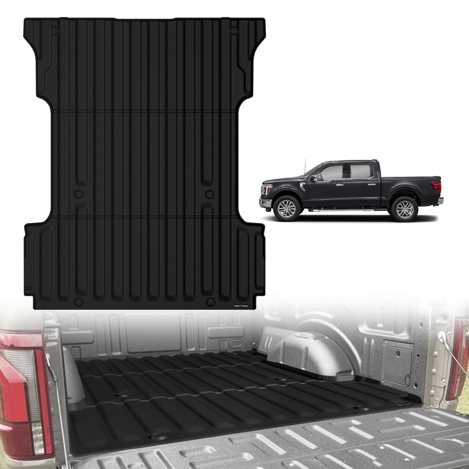 TripleAliners 6.5FT Truck Bed Mat for 2024-2026 Ford F150