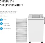 Ideal. 2604 Continuous Operation Cross-Cut Centralized Office Paper, Staple, Paper Clip, Credit Card, CD, DVD Shredder with Automatic Oiler, 14 to 16 Sheet Feed Capacity, 26 gal Bin | P5 cross cut shredder with automatic oiler for 6 to 8 users with 1