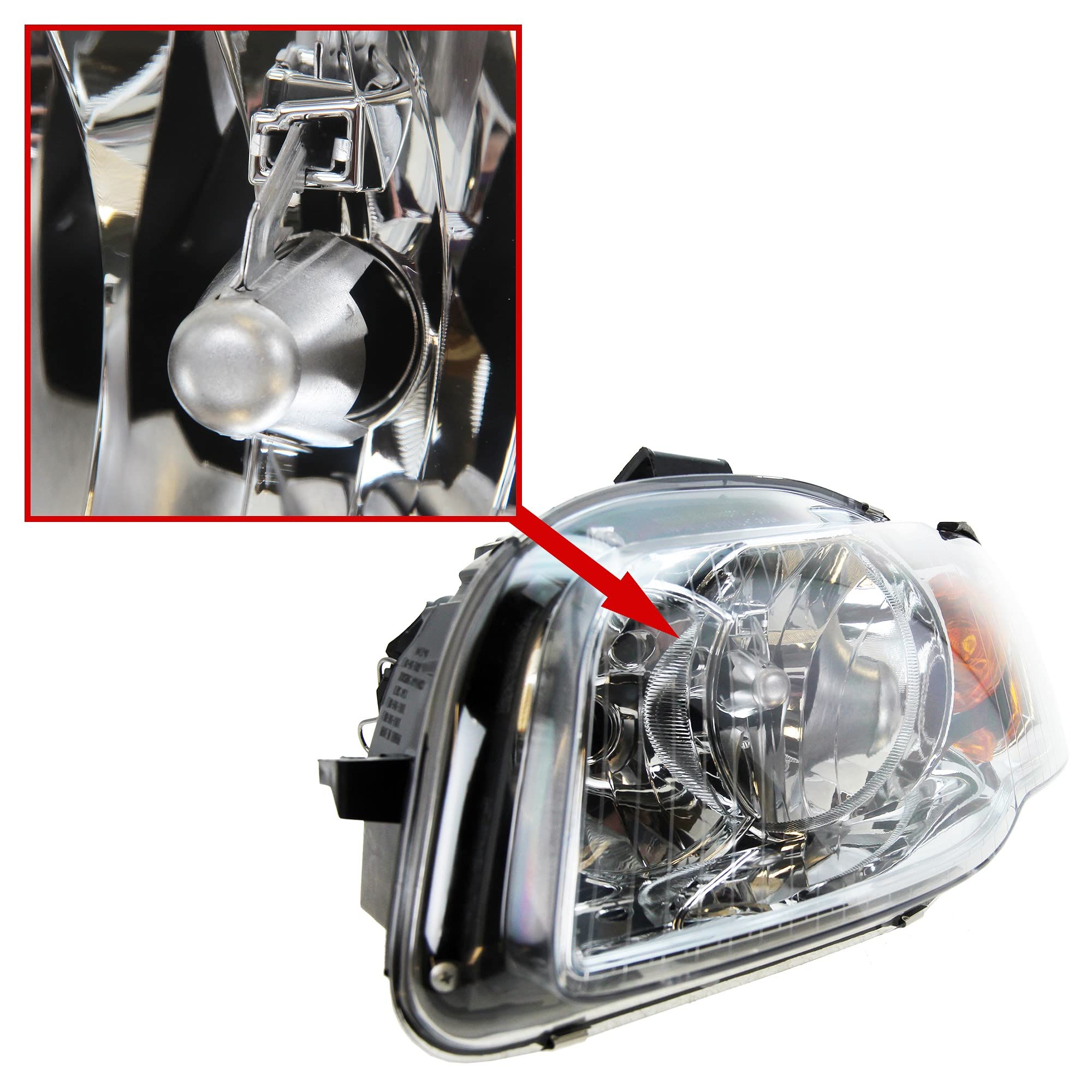 ATEC Germany 2x faros Faros delanteros Faros principales izquierda +