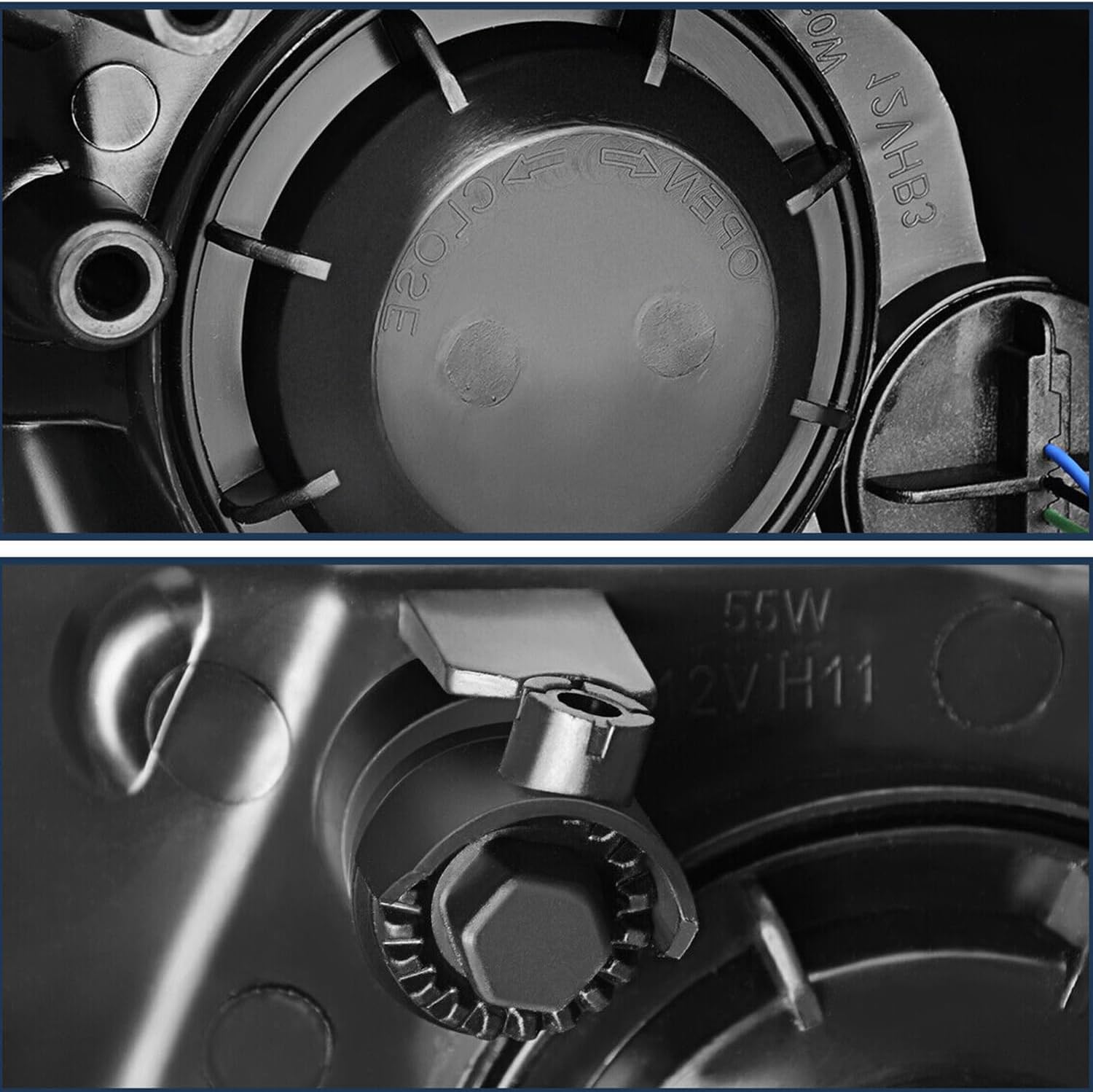 Headlight Assembly Compatible with 2009 2010 2011 2012 2013 2014 2015 2016 2017 2018 Ram 1500,2019 Ram 1500 Classic,2010-2018 Ram 2500 3500 Headlights Headlamp Black Housing Driver and Passenge