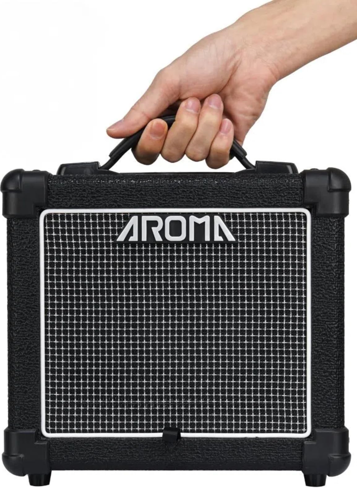 Ulumac Aroma 10W Electric Guitar Amp for Beginners, Adults & Kids, Portable Bluetooth Guitar Amp with Clean & Distortion Dual Channels, 2-Band EQ, Headphone Jack,Compact Practice Amp for Home & Travel