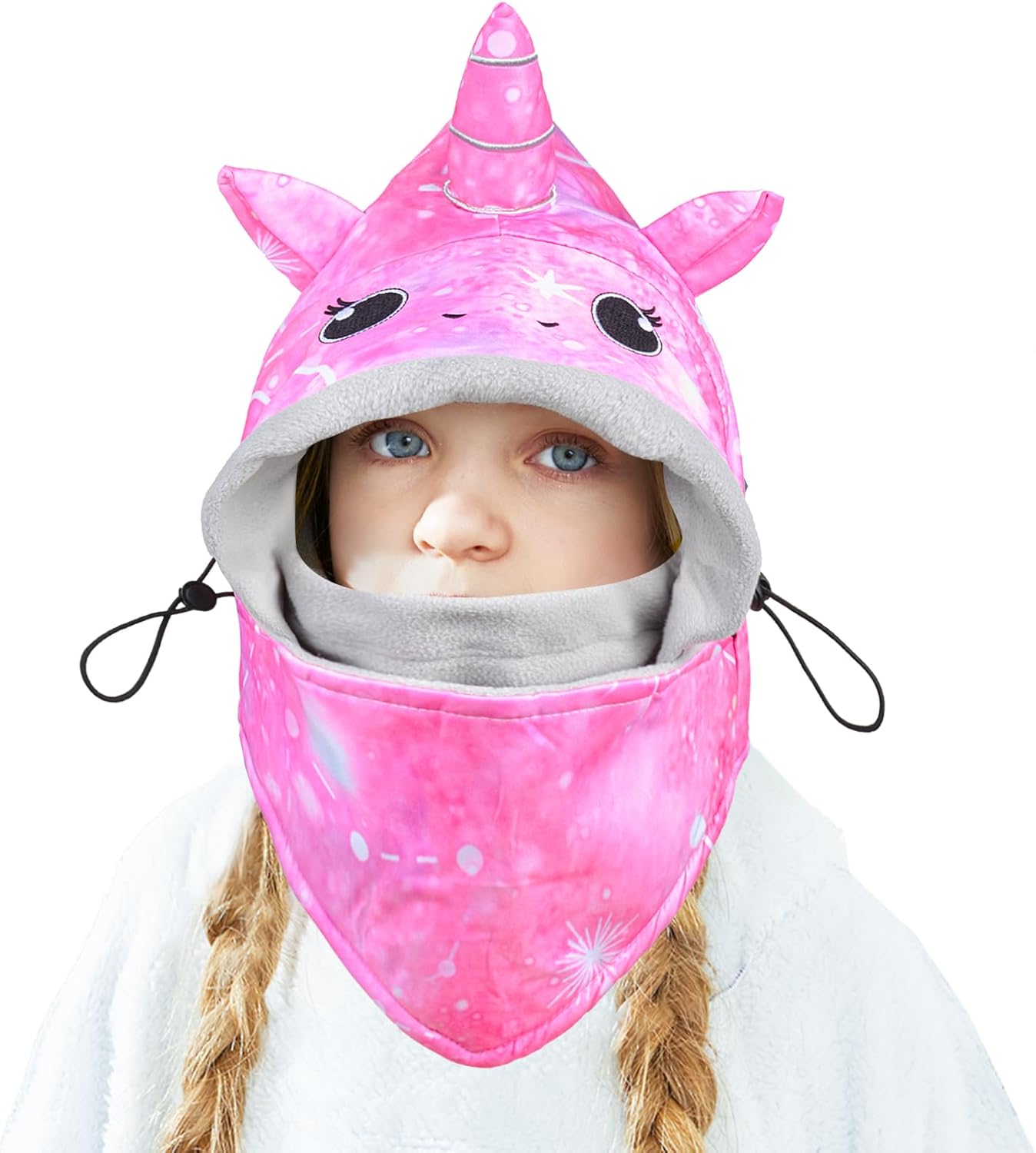 Kids Winter Windproof Hat, Unisex Children Heavyweight Balaclava for Kids, Ski Mask with Thick Warm Fleece Face Cover