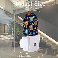 Vista 8 de Luz nocturna de béisbol, línea de puntada de bola, juegos de pelotas deportivas, enchufable, luces nocturnas LED para decoración de habitación