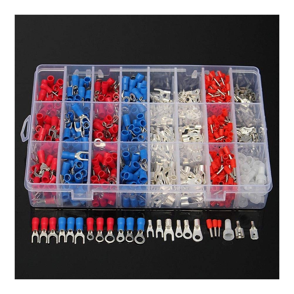 Morris Products 11646 Spade Terminal, Nylon Insulated, Blue, 6 Wire Size, 1/4