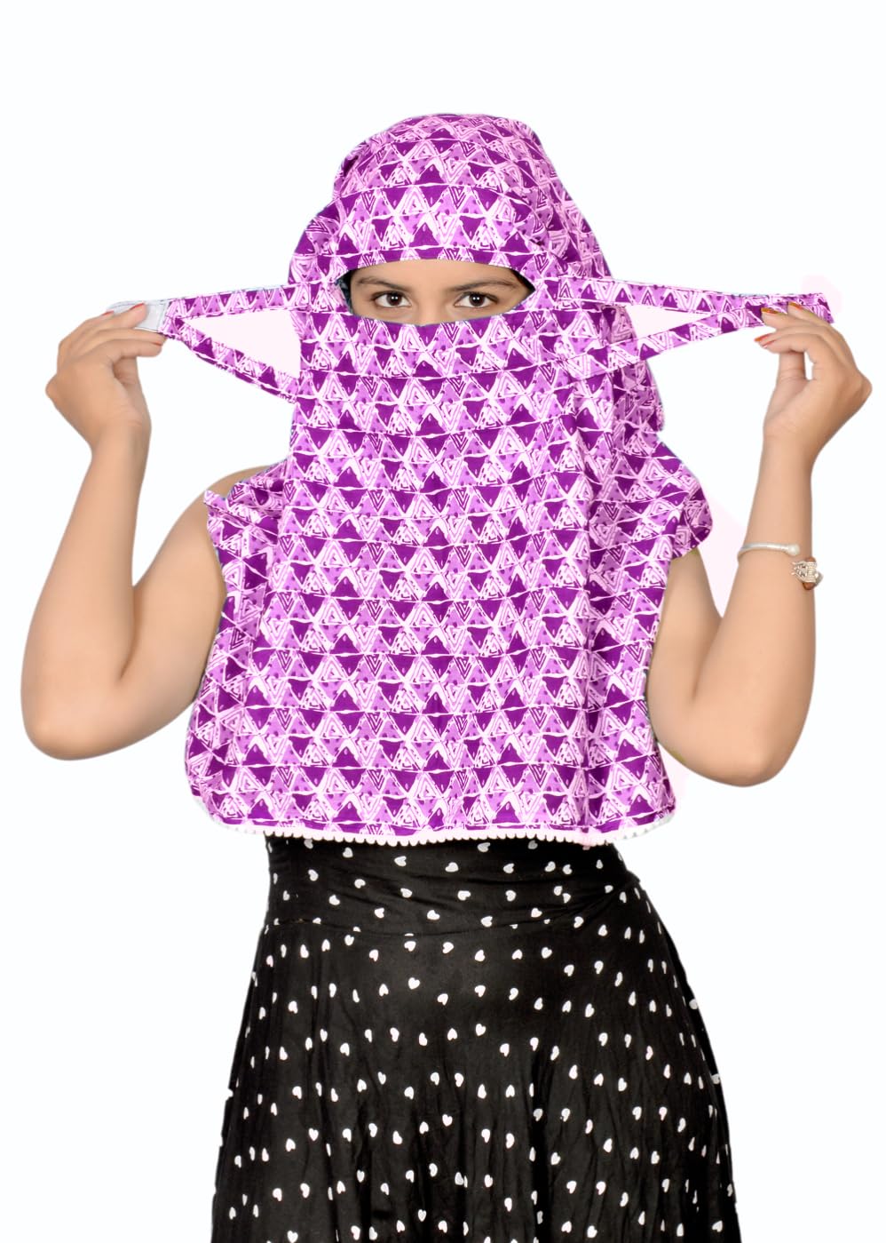kaly india style for every story Fabric Kaly India Scarf Anti Pollution Full Face Scarf For Women Stylish Reusable Mask Like Scarf For Women Scarf Cum Mask Scarf For Daily Use, Multicolor-picture-47
