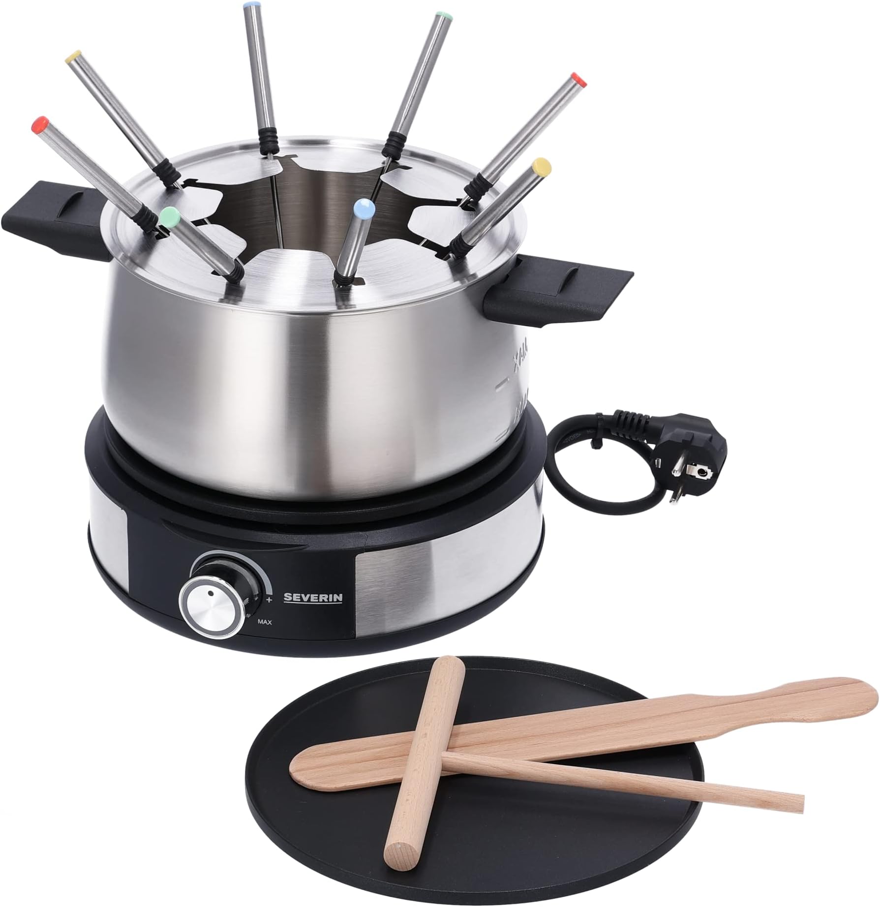 Amazon.de SEVERIN RacletteFondueKombination, 1900 W, Raclette für 8