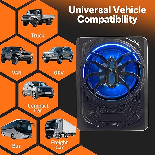 Miniatura 6 de Subwoofer para automóvil delgado de 10 pulgadas actualizado 2025 de 1200 W, subwoofer de audio para automóvil y camión, amplificador integrado con