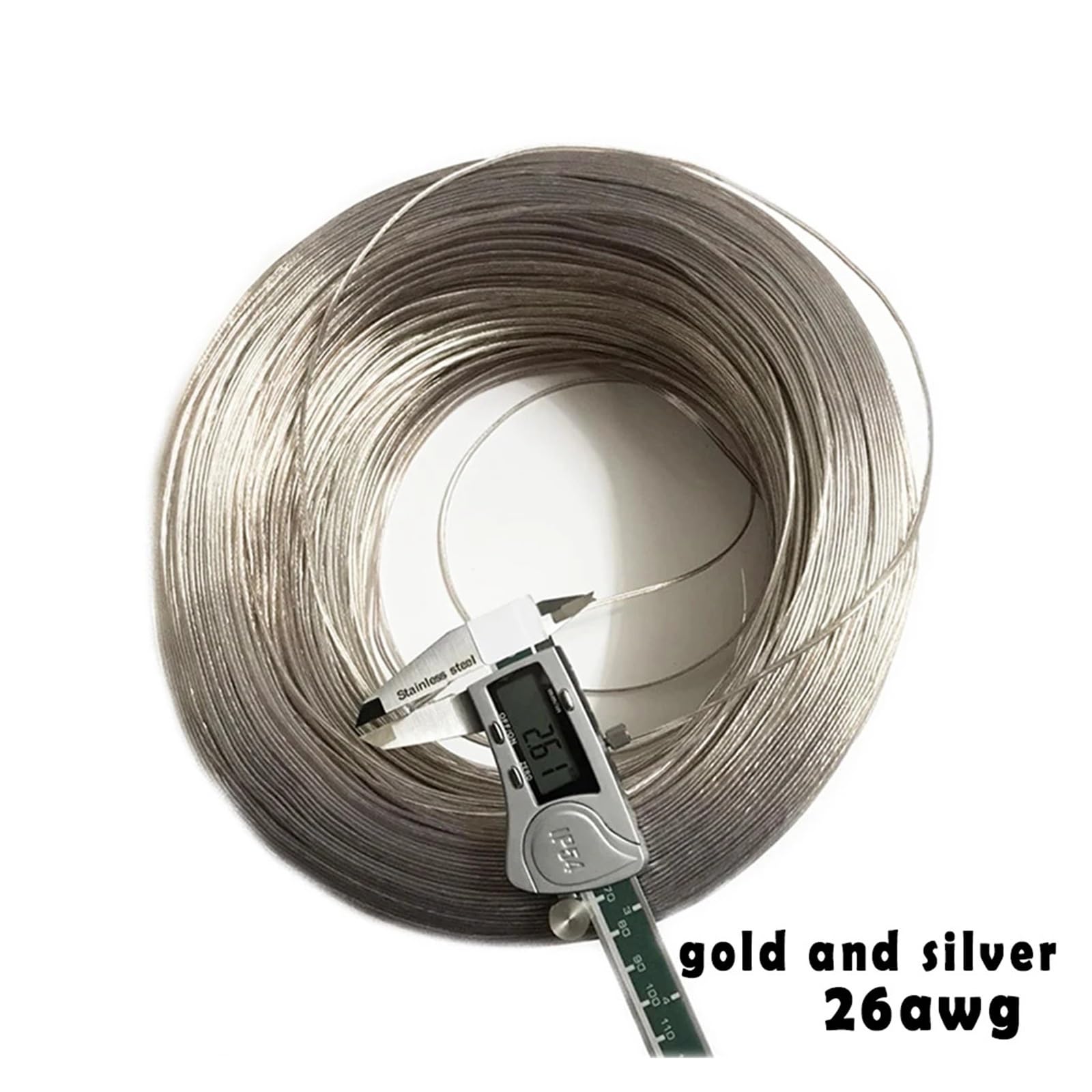 Fili e Cavi UL (PVC) 100 Metri/Lotto Cavo Trasparente Cavo Dell'altoparlante 2pin Oro Argento Rame Stagnato 0.15 Quadrato L + E + D Filo Audio Linea di Altoparlanti