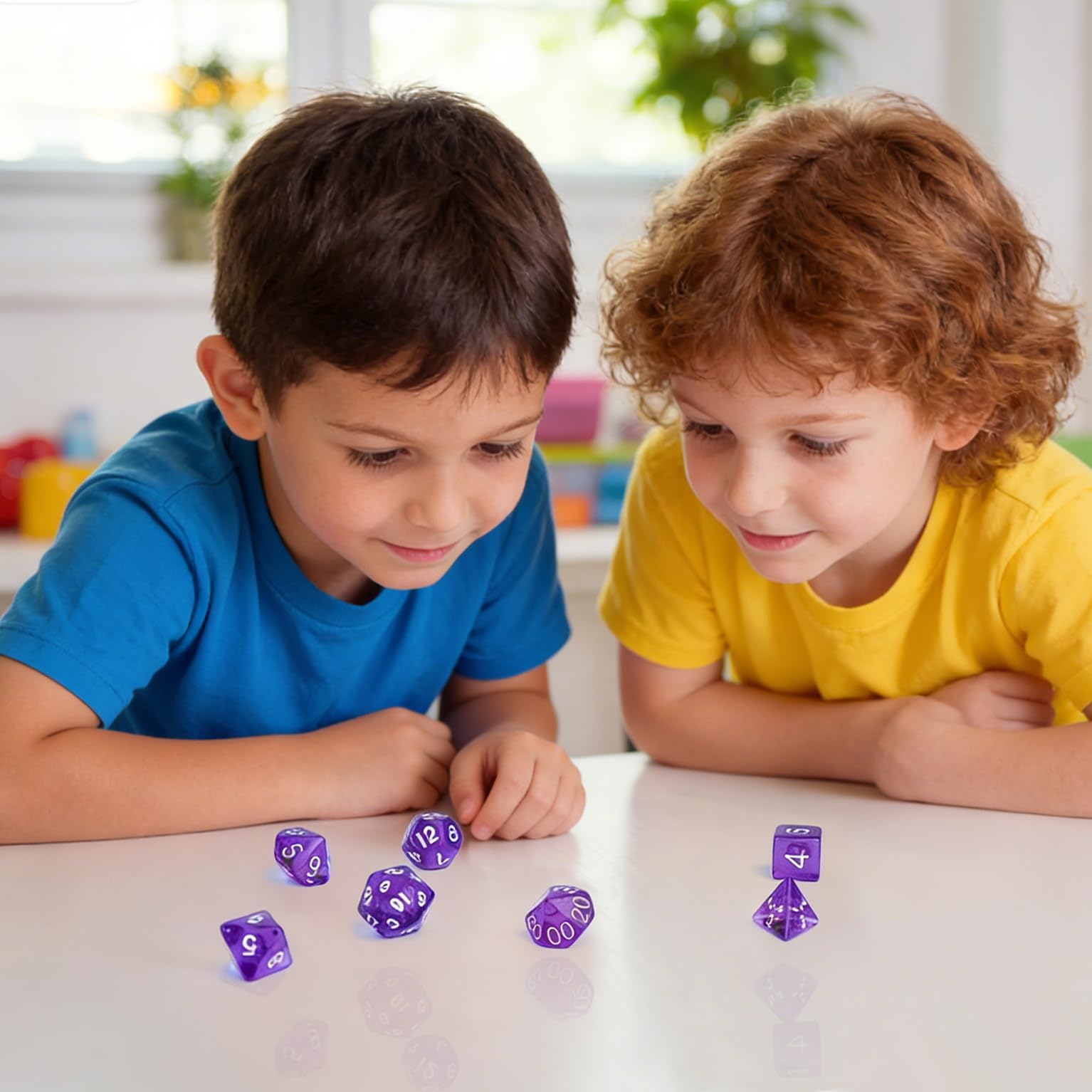 Dadi Poliedrici Dadi da Gioco 42 Pezzi per RPG Dungeons e Dragons Pathfinder Gioco da Tavolo with 6 Velluto Borse