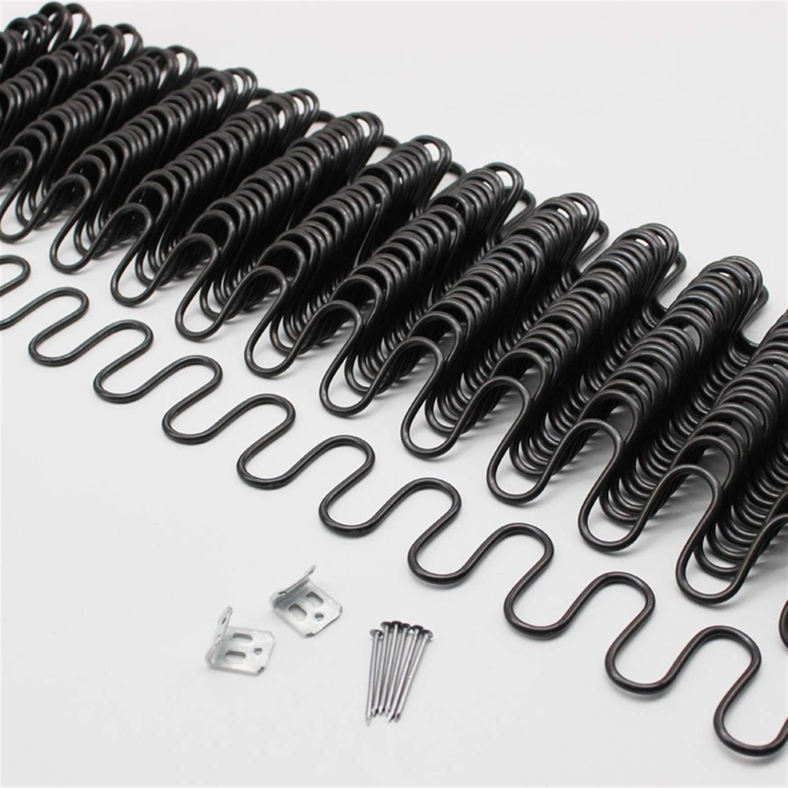 Leloo Lcuihong-Spring Kits 50cm long Upholstery Zig Zag Spring, 10pcs, for DIY Sofa Settee Chair Repair Serpentine Spring
